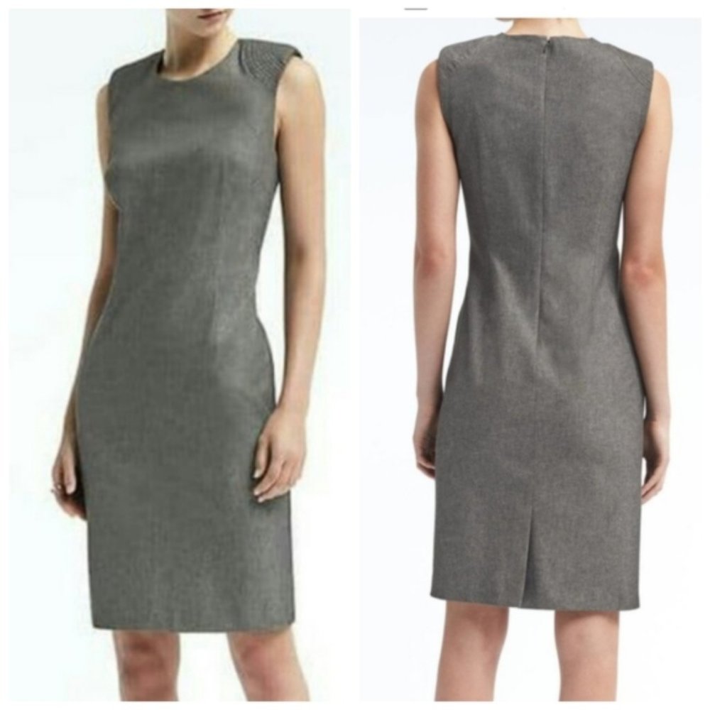 Banana Republic Gray Sheath Dress